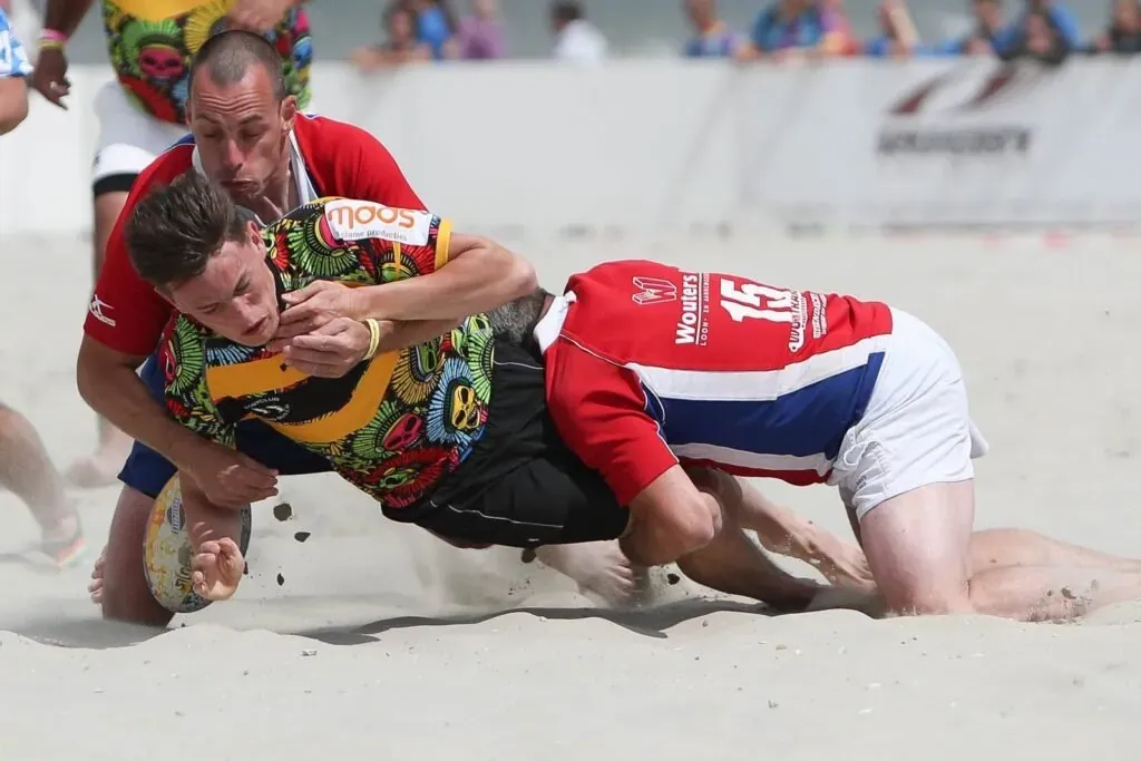 Website van Beachrugby.nl, gemaakt door Fijn-Online