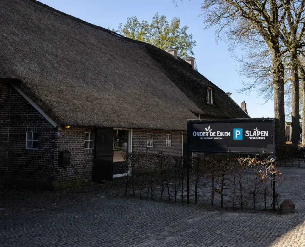 Website van Onder de Eiken, gemaakt door Fijn-Online